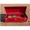 Image 2 : Red Tool Box (26"x11") W/ Misc. Tools