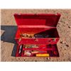 Image 3 : Red Tool Box (26"x11") W/ Misc. Tools