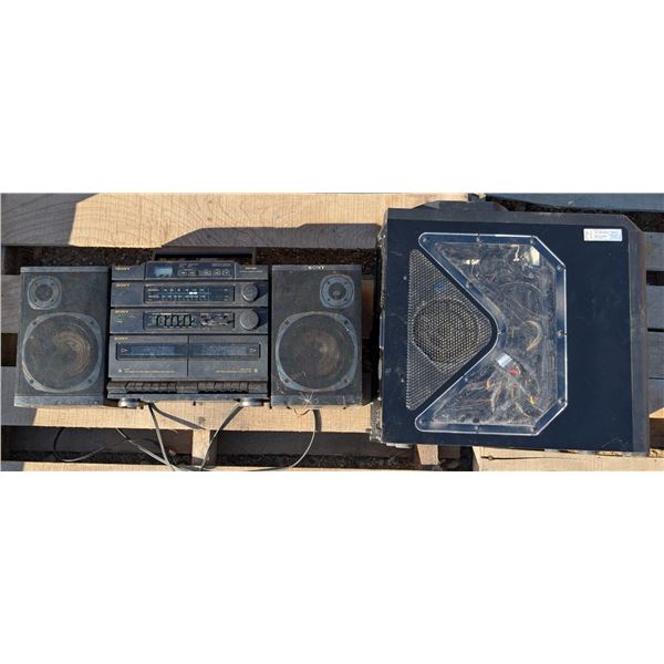 ANTEC PC (Not Tested) (To Be Used A Parts) and Sony Boom Box (Not Tested)