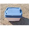 Storage box (Rubber Maid) 24"x13" W/ Bags of Track Staples