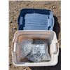 Image 3 : Storage box (Rubber Maid) 24"x13" W/ Bags of Track Staples