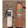 Image 1 : (2) Fire Extinguishers (1) Vintage Copper Flag Fire Equipment LTD. and (1) ABC10P-3 Model Extinguish