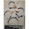 Image 1 : 4 New Rolls Steel Cables (3/16"x6) (3/16"x6' 8") (3/16"x20') (3/8"x5')