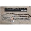 Image 1 : New/Used 5/16"x12ft Chain w/ New Grab Hooks
