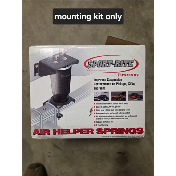 Sport Rite Air helper Springs Mounting Kit only