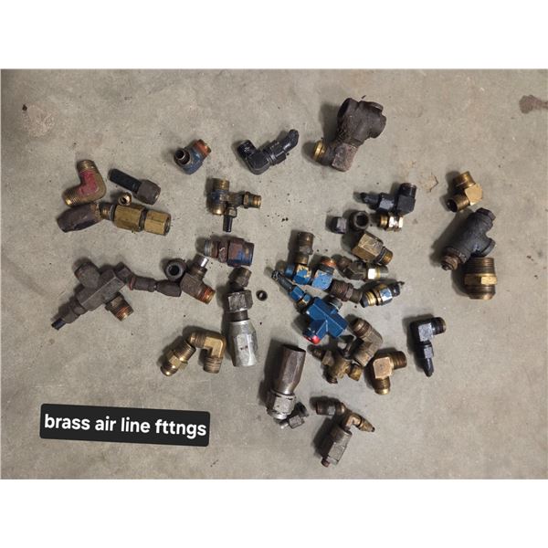 Lot of Air Line Brass Fittings