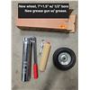 Image 1 : New Wheel 7"x1.5" w/ 1/2" bore New Grease Gun w/ Grease