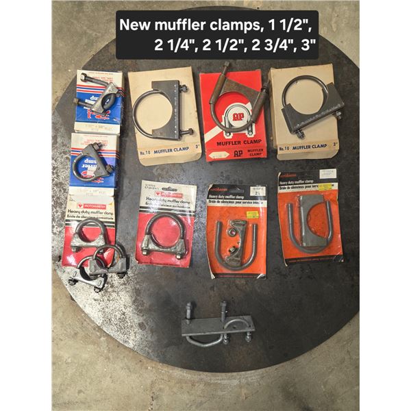 New Muffler Clamps 1 1/2" 2 1/4" 2 1/2" 2 3/4" 3"