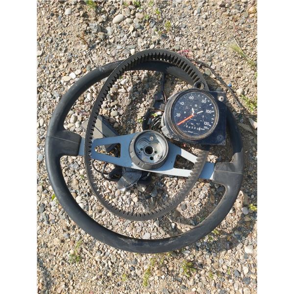 Automotive parts (Steering wheel, gearring, speedometer)