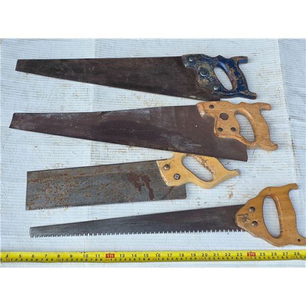 4 handsaws