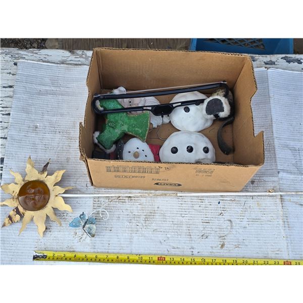 Christmas chalkware decor