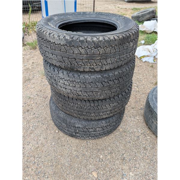 Set of 4 Firestone P245/65R17 105T M+S (Ok Condition)