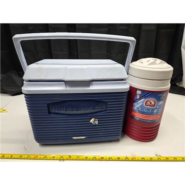 2 coolers and candles