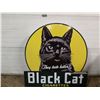 Image 1 : Black Cat sign 4'x 4' - plexiglass fantasy sign