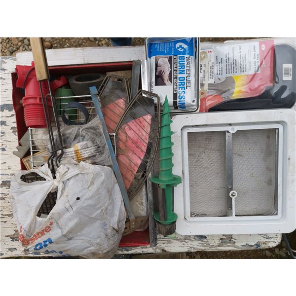 Lot of Hardware (Vent screen cover, wire racks)