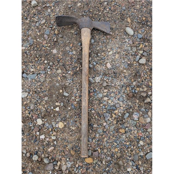 Vintage Wooden Handle Pickaxe