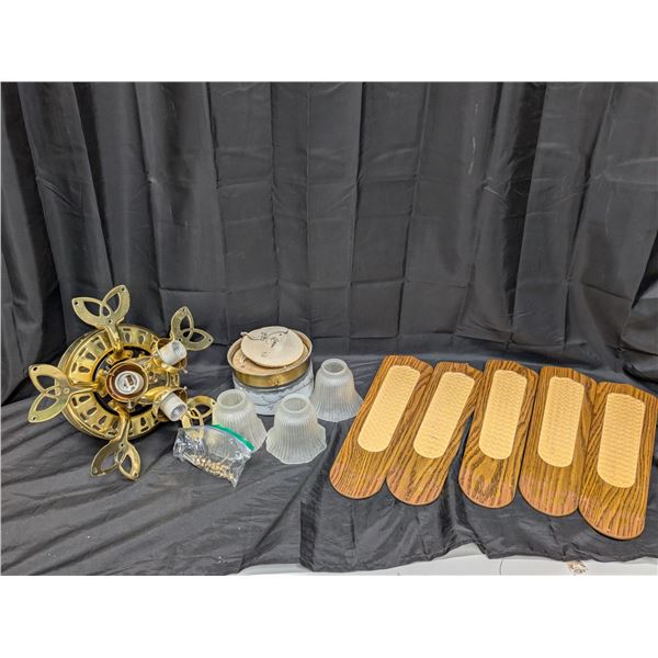 5 Blade Ceiling Fan 16" (ok Condition, Not Tested)