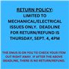 Image 1 : RETURN POLICY