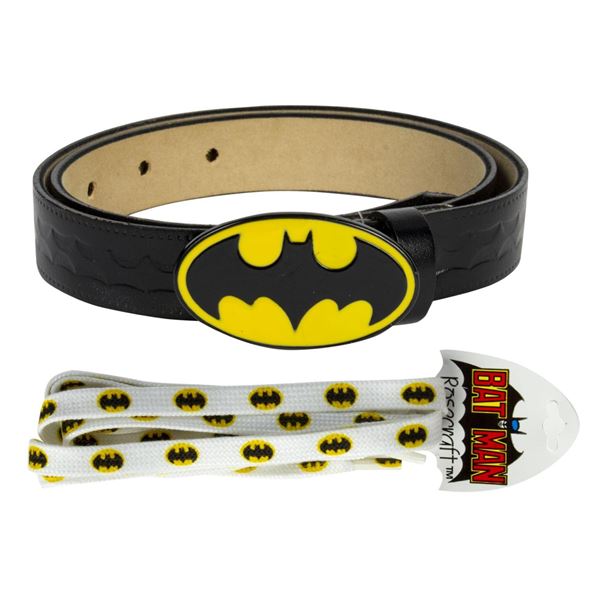 A Batman Belt and Shoelaces.