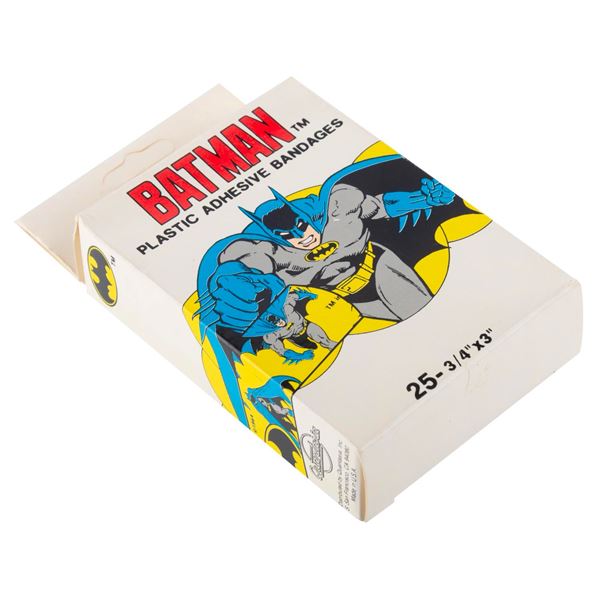 A Package of Batman Plastic Adhesive Bandages.