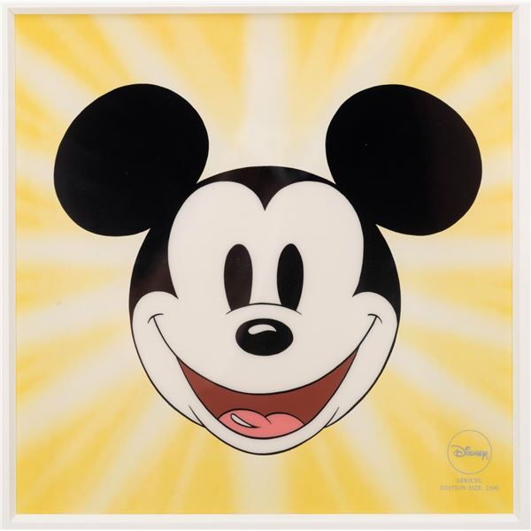 A “Here’s Mickey” Framed Sericel.