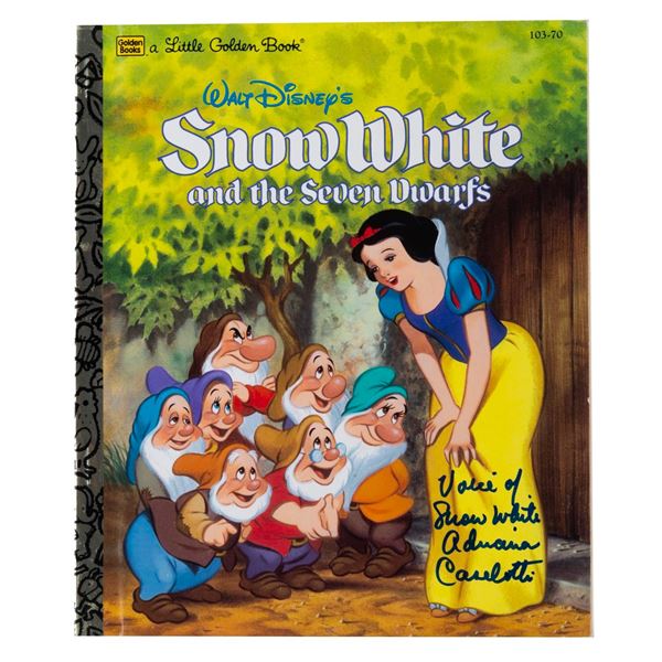 An Adriana Caselotti Signed Snow White Book.