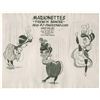Image 1 : A “Pinocchio” French Dancers Photostat Model Sheet.