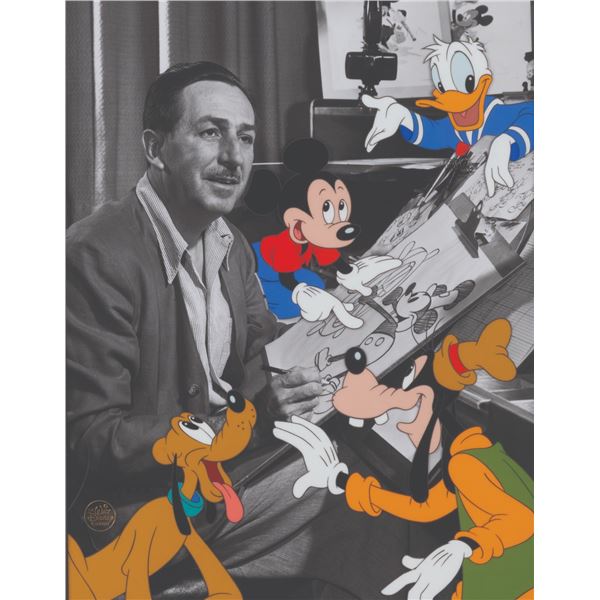 A “Walt’s Drawing Board” Hand-Painted Cel.