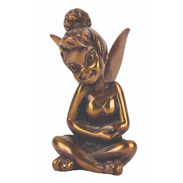A Bronze Tinker Bell Figure.