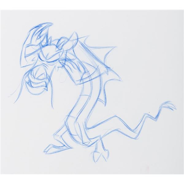 A “Mulan” Mushu Production Drawing.