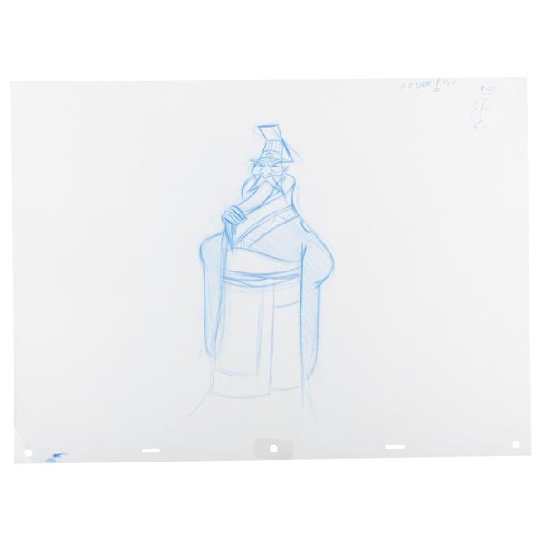 A “Mulan” Emperor Production Drawing.