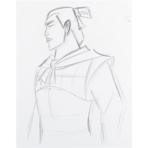 A “Mulan” Li Shang Production Drawing.