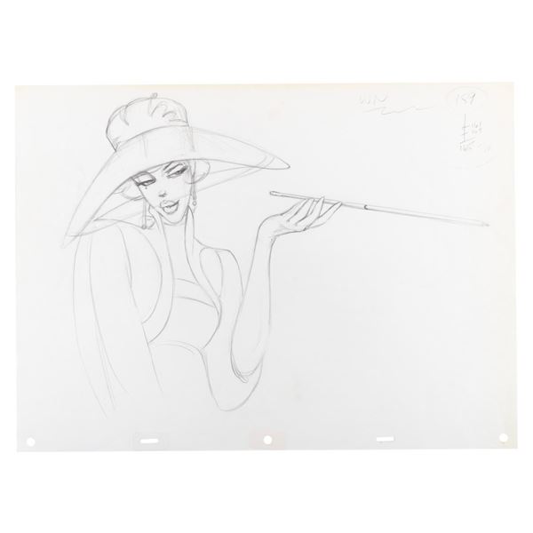 An Early “Atlantis: The Lost Empire” Helga Development Drawing.