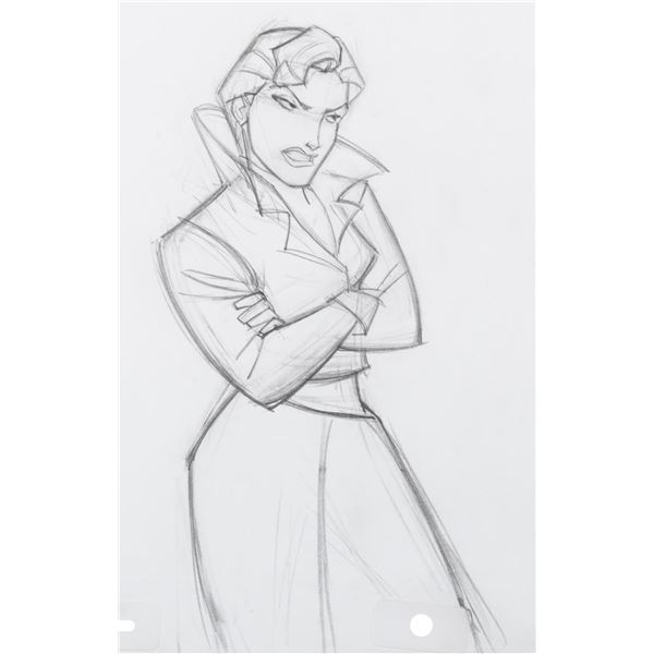 An “Atlantis: The Lost Empire” Helga Production Drawing.