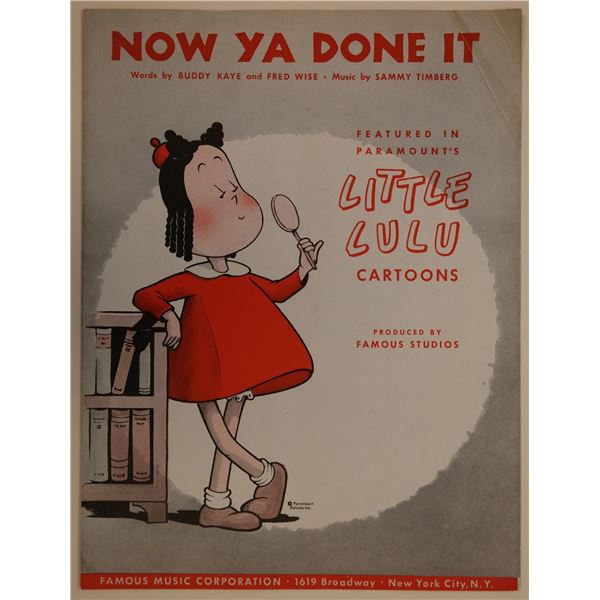 A “Little Lulu” Sheet Music Folio.