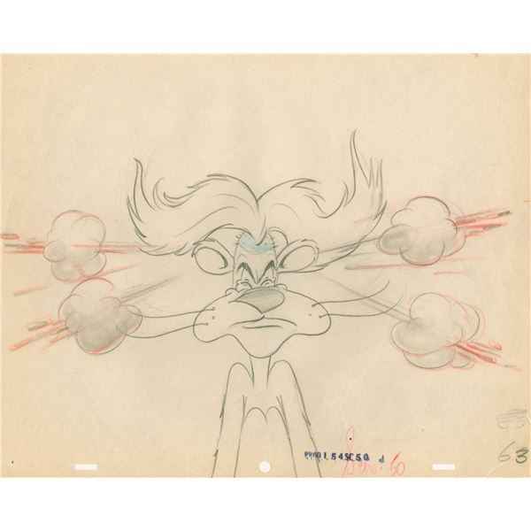 A “Slap Happy Lion” Original Production Drawing.
