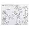 Image 15 : A Large File of 1970s Hanna Barbera Background Character Drawings.