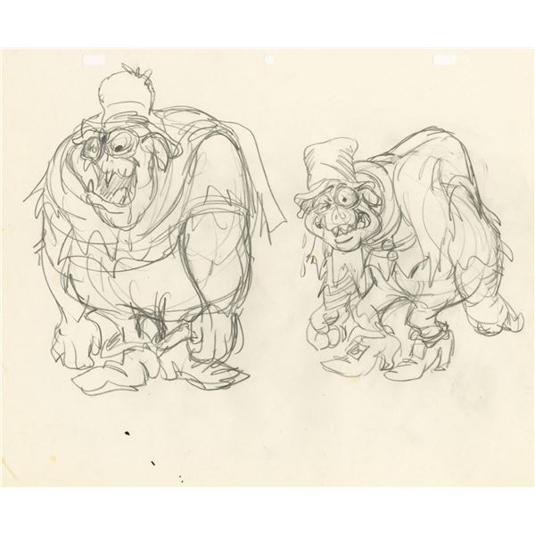A Ralph Bakshi Development Drawing.