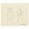 Image 1 : A Batman & Robin Drawing Signed By Frank Onaitis.