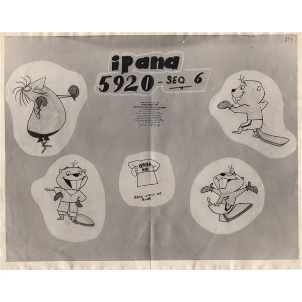 An Ipana Toothpaste Photostat Model Sheet.