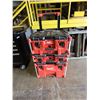 Image 2 : Qty 3 Milwaukee Packout Rolling Modular Stacking Toolboxes