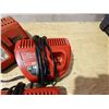 Image 3 : Qty 3 Milwaukee Battery Chargers: M12 & M12/M18