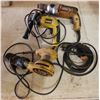 Image 1 : Qty 3 DeWalt & Ridgid Power Tools: Sander, Drill, etc