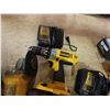 Image 3 : Qty 5 DeWalt Power Tools & 2 Chargers: Grinders, Drills, etc