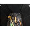 Image 2 : Multiple Hand Tools: DeWalt Pry Bar, Husky Drivers, etc in Bin