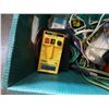 Image 2 : Multiple Tools: Pyle Manometer, General Capacitance Meter, Cables, etc in Bin