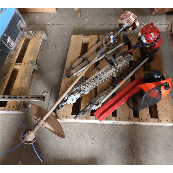 Multiple Landscape Tools:  Shindaiwa M242 Hedge Trimmer, Weed Whacker, Hardhat & Mask, etc