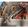Image 1 : Multiple Landscape Tools:  Shindaiwa M242 Hedge Trimmer, Weed Whacker, Hardhat & Mask, etc