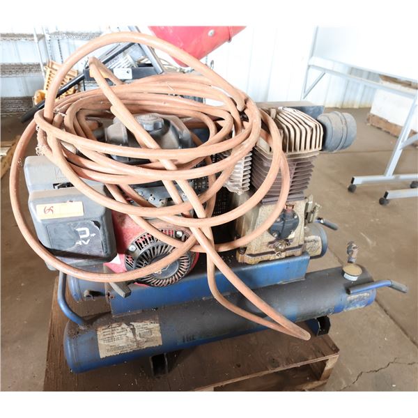 Schrader Bridgeport NAC 82-898 Industrial Air Compressor w/ Hose