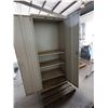 Image 3 : Metal 2-Door Storage Cabinet w/ Inside Shelving